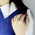Yaffie ™ Custom Made Personalised Engraved Double Heart Letter Ring