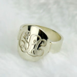 Yaffie™ Custom-Made Personalised Monogram Initial Ring - Design Your Own