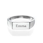 Yaffie ™ Custom Engraved Signet Ring - Personalised Design