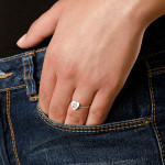 Yaffie ™ Custom Personalised Heart Initial Ring for You