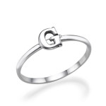Yaffie ™ Custom Made Personalised Initial Ring
