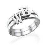 Yaffie ™ Custom Made Personalised Initial Ring