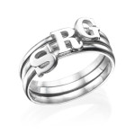 Yaffie ™ Custom Made Personalised Initial Ring