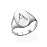 Yaffie ™ Custom Made Personalised Signet Ring with Initials