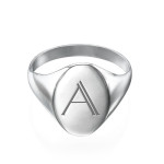 Yaffie ™ Custom Made Personalised Signet Ring with Initials