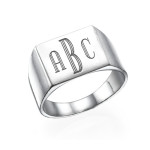 Yaffie™ Custom Made Personalised Monogrammed Signet Ring