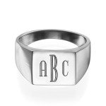 Yaffie™ Custom Made Personalised Monogrammed Signet Ring