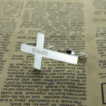 Yaffie ™ Custom Made Two Finger Cross Ring Engraved with Personalised Name