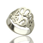 Yaffie ™ Custom Hand-Drawn Monogram Ring with Personalization