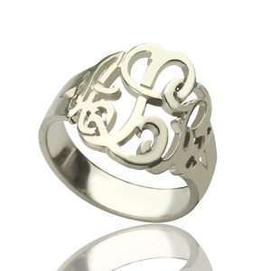 Yaffie ™ Custom Hand-Drawn Monogram Ring with Personalization