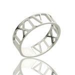 Yaffie ™ Custom-Made Personalised Roman Numeral Ring