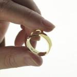 Yaffie ™ Custom Made Personalised Heart Couple Promise Ring With Name