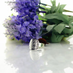Yaffie ™ Custom-Made Personalised Monogram Ring with Engraved Design