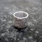 Yaffie ™ Customised Rocky Outcrop Broad Ring - Expertly Crafted and Personalised
