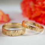 Yaffie ™ Custom Personalised Bark Effect Rings to Your Liking
