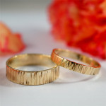 Yaffie ™ Custom Personalised Bark Effect Rings to Your Liking