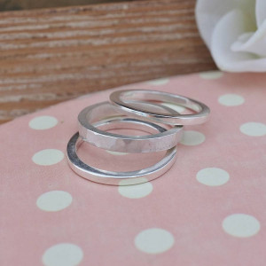 Yaffie ™ Custom Made Personalised Stacking Ring for Unique Style